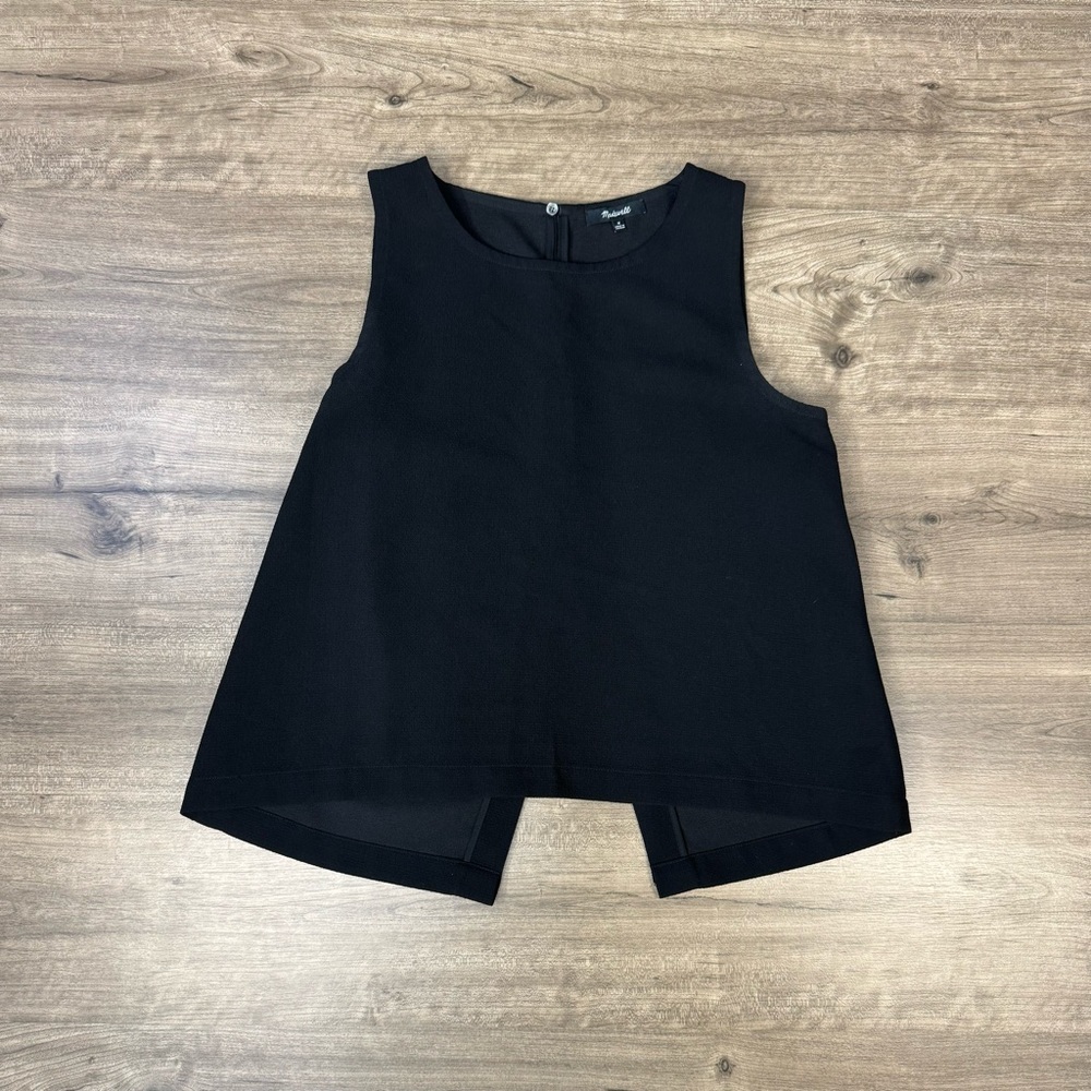 Madewell Daynight Split Back Sleeveless Top Women's Medium round neck